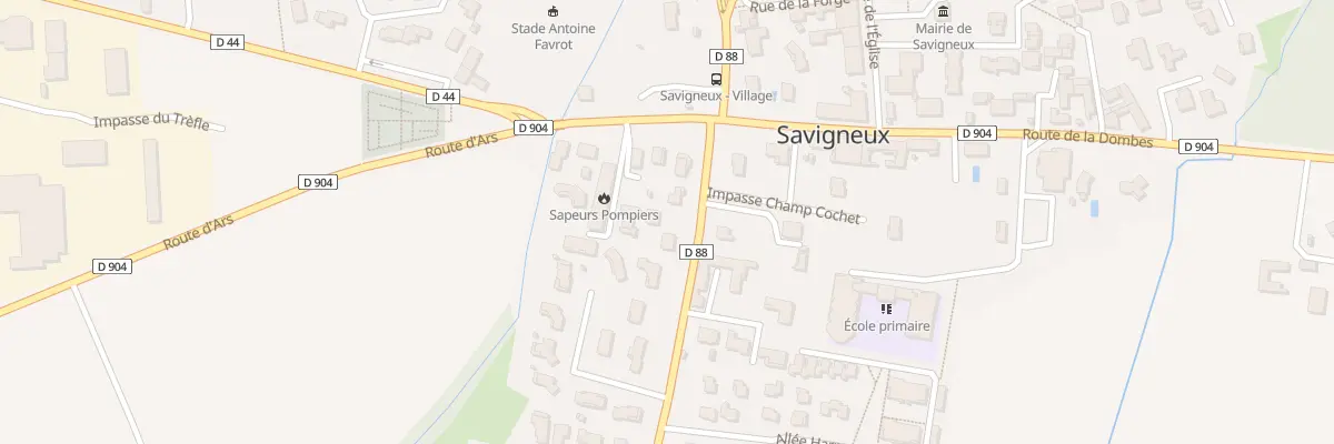 Plan du 76 Rte de Rancé à Savigneux