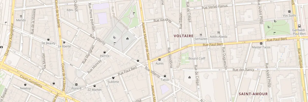 Plan du 133 Av Maréchal de Saxe à Lyon 3e Arrondissement