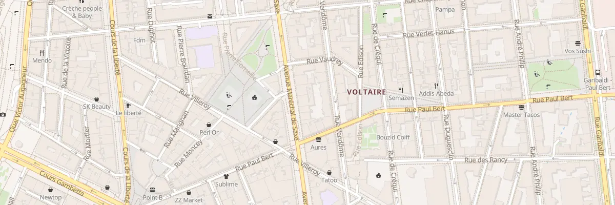 Plan du 129 Av Maréchal de Saxe à Lyon 3e Arrondissement