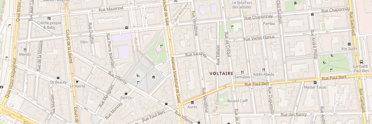 Plan du 123 Av Maréchal de Saxe à Lyon 3e Arrondissement