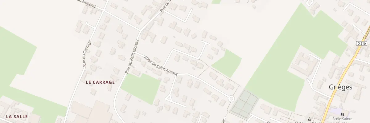 Plan du 632O Rue du Petit Mortier à Grièges
