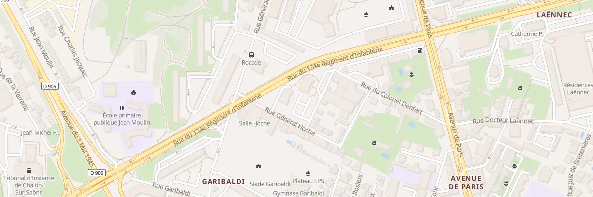 Plan du 24 Rue General Hoche à Chalon-sur-Saône