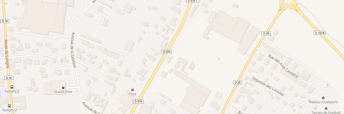 Plan du 154 Rte de Dijon à Beaune