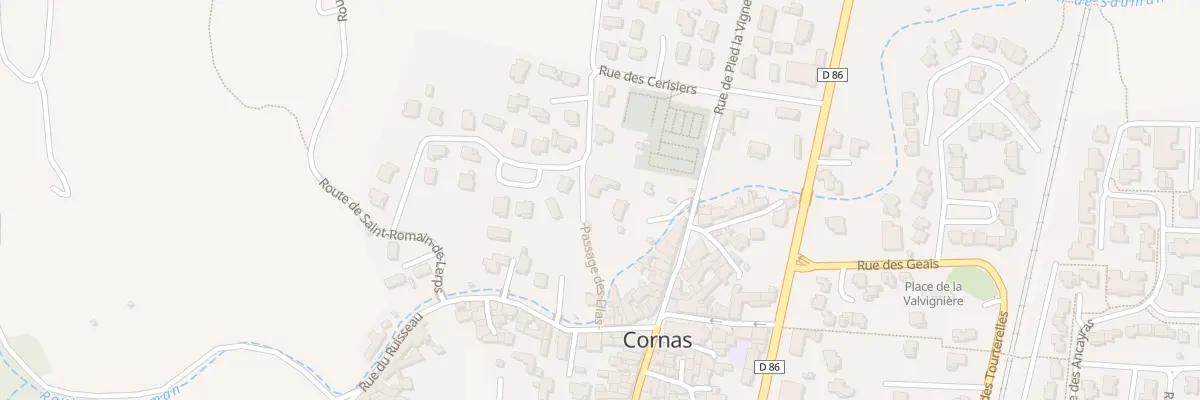 Plan du 1 Pas des Lilas à Cornas