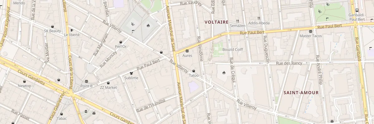 Plan du 139 Av Maréchal de Saxe à Lyon 3e Arrondissement