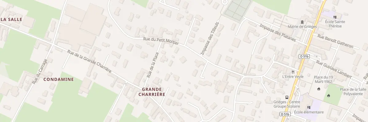 Plan du 191 Rue du Petit Mortier à Grièges