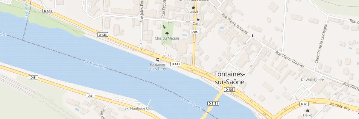 Plan du 5 Quai Jean-Baptiste Simon à Fontaines-sur-Saône