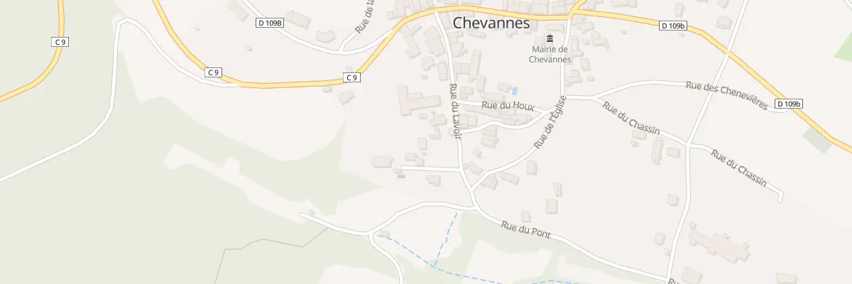Plan du 20 Rue du Lavoir à Chevannes