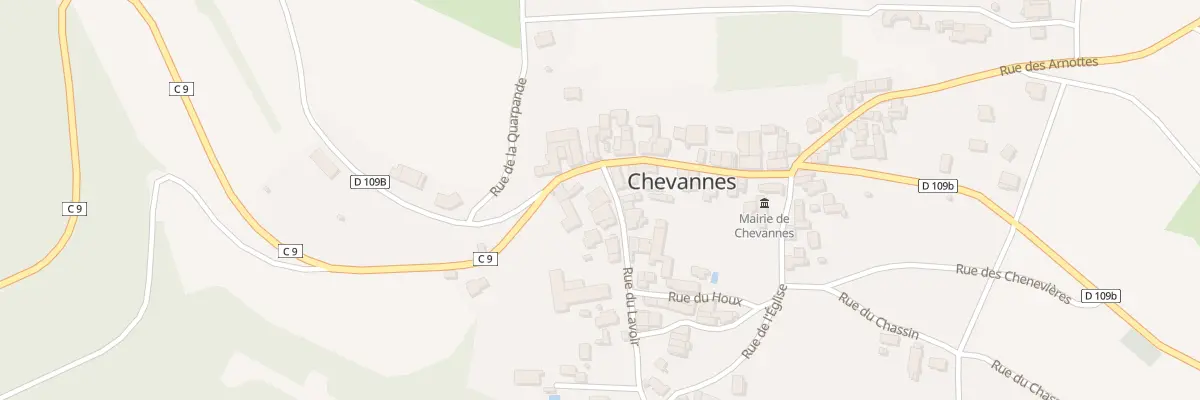 Plan du 4 Rue du Lavoir à Chevannes