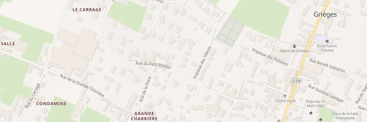 Plan du 230B Rue du Petit Mortier à Grièges