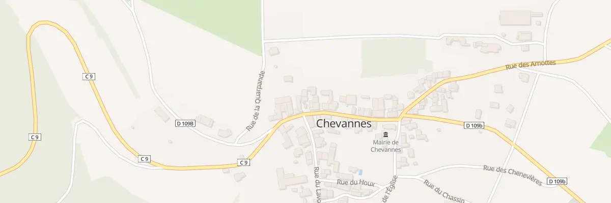 Plan du 26B Rue de la Fontaine à Chevannes