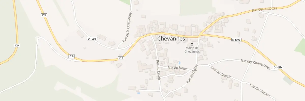 Plan du 10 Rue du Lavoir à Chevannes