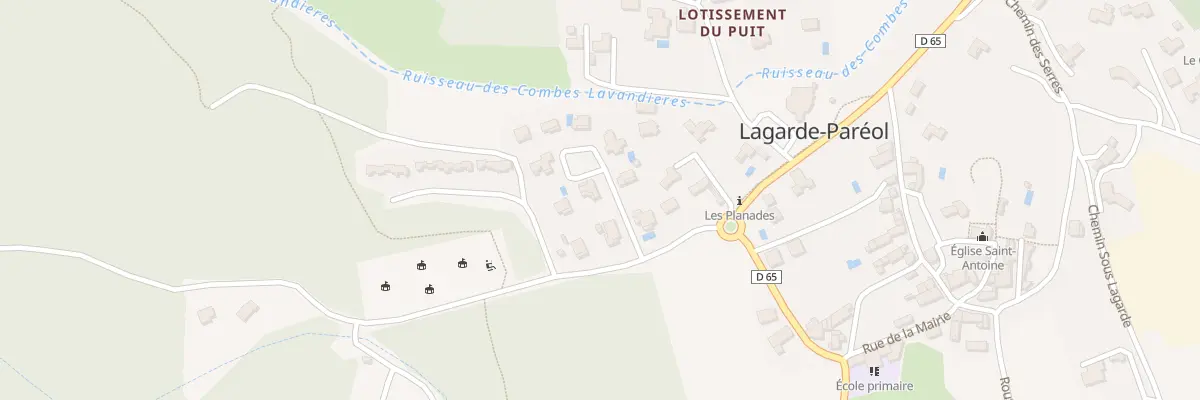 Plan du 5108 Les Planes à Lagarde-Paréol