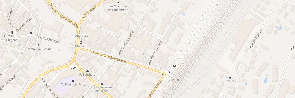 Plan du 3 Rue Pierre Richard à Beaune