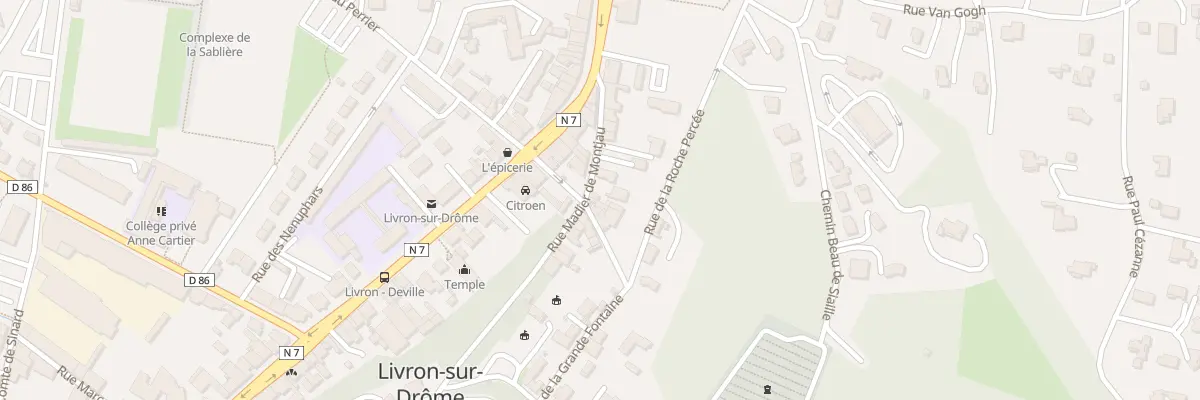 Plan du 11 Rue Madier de Montjeau à Livron-sur-Drôme