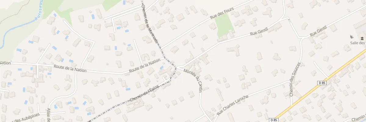 Plan du 610 Rue Gentil à Fontaines-Saint-Martin