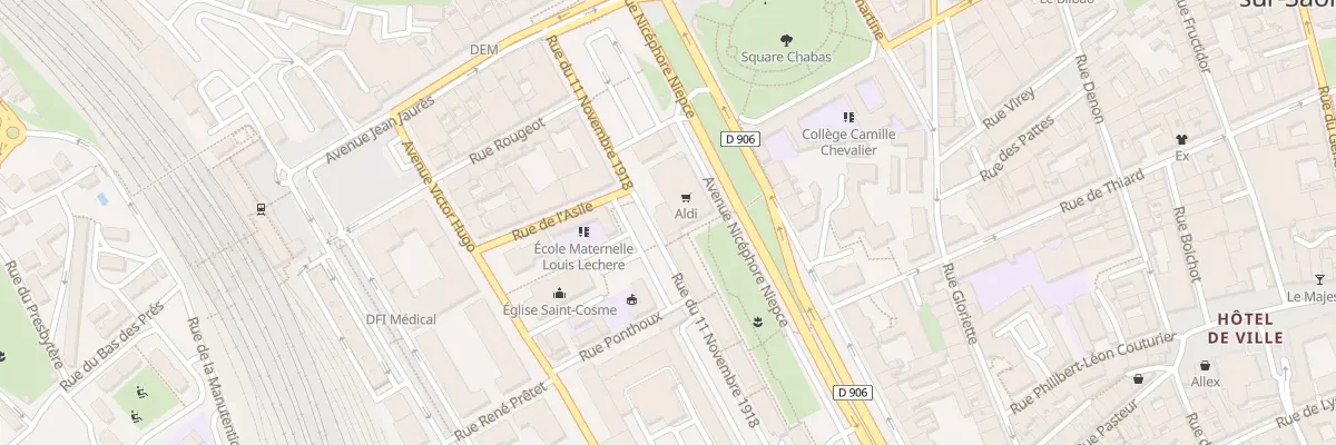 Plan du 27 Av Nicéphore Niepce à Chalon-sur-Saône
