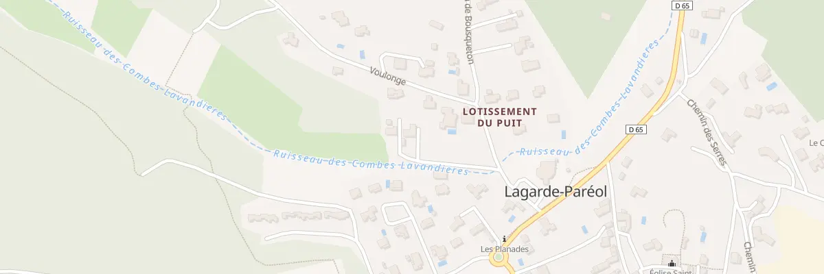Plan du 2 Bousqueton à Lagarde-Paréol