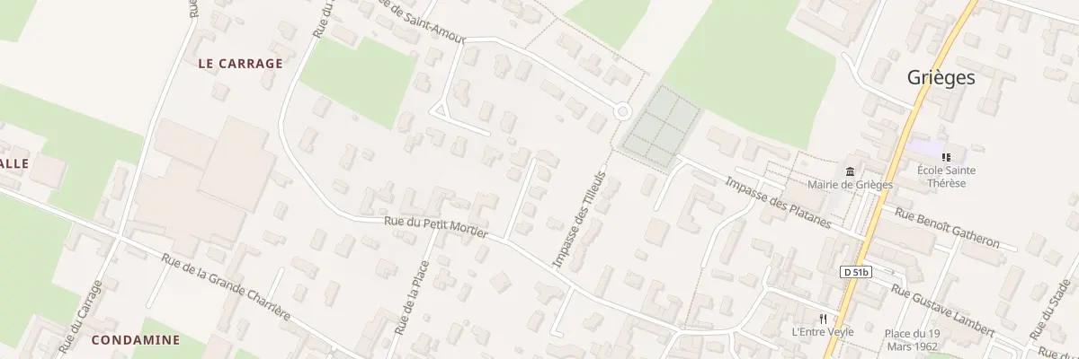 Plan du 230D Rue du Petit Mortier à Grièges