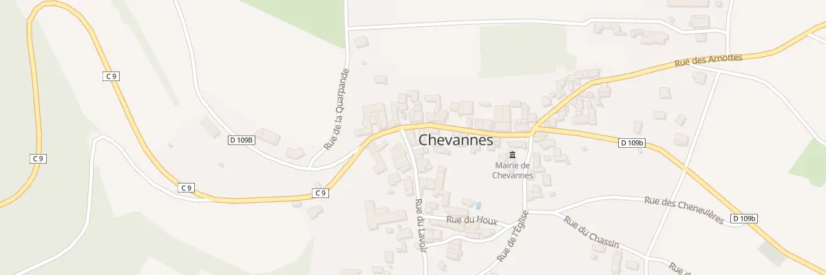 Plan du 1 Rue du Lavoir à Chevannes