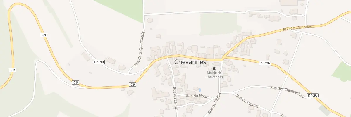 Plan du 13 Rue de la Fontaine à Chevannes