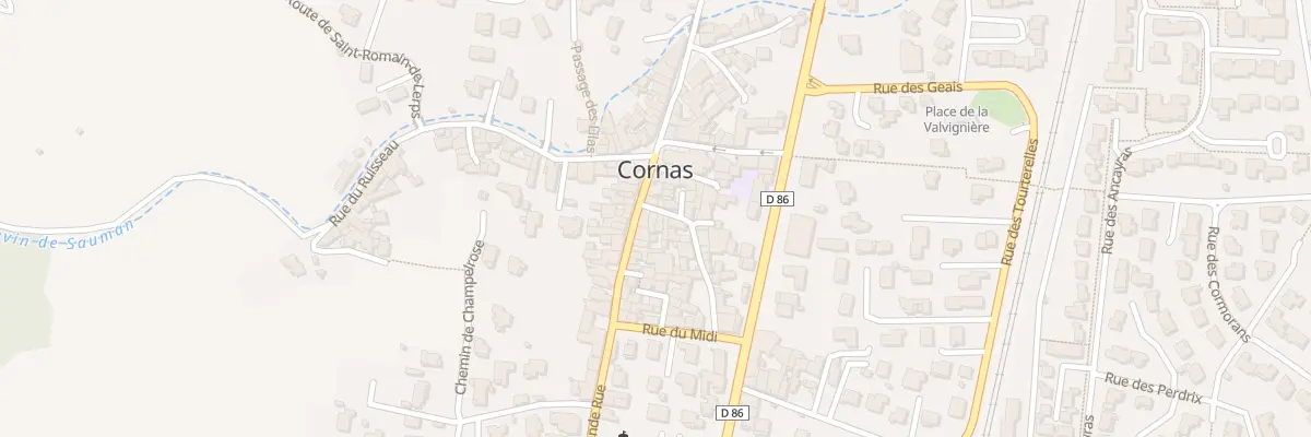 Plan du 2 Rue des Basses rues à Cornas