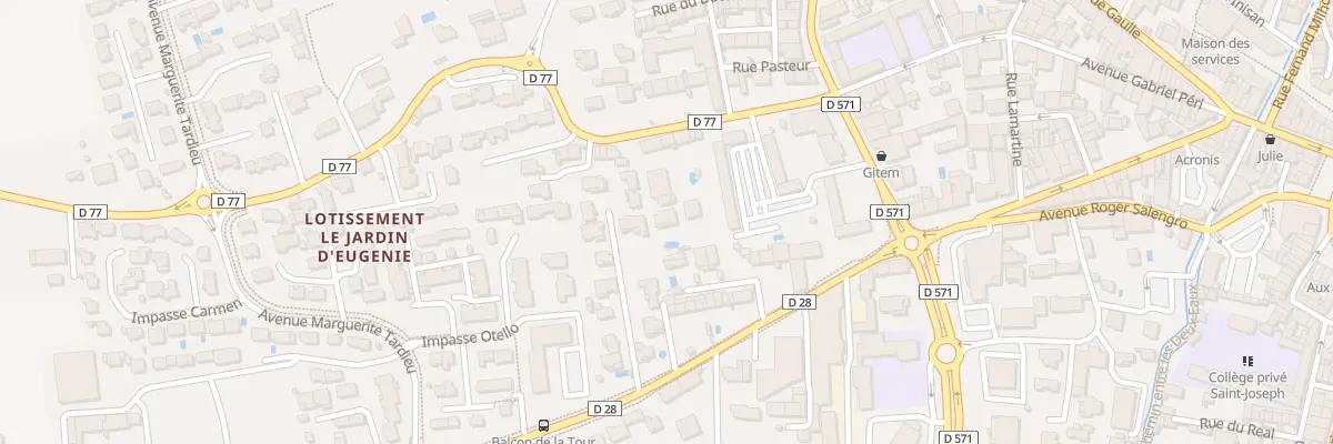 Plan du 1T Av des Lonnes à Châteaurenard