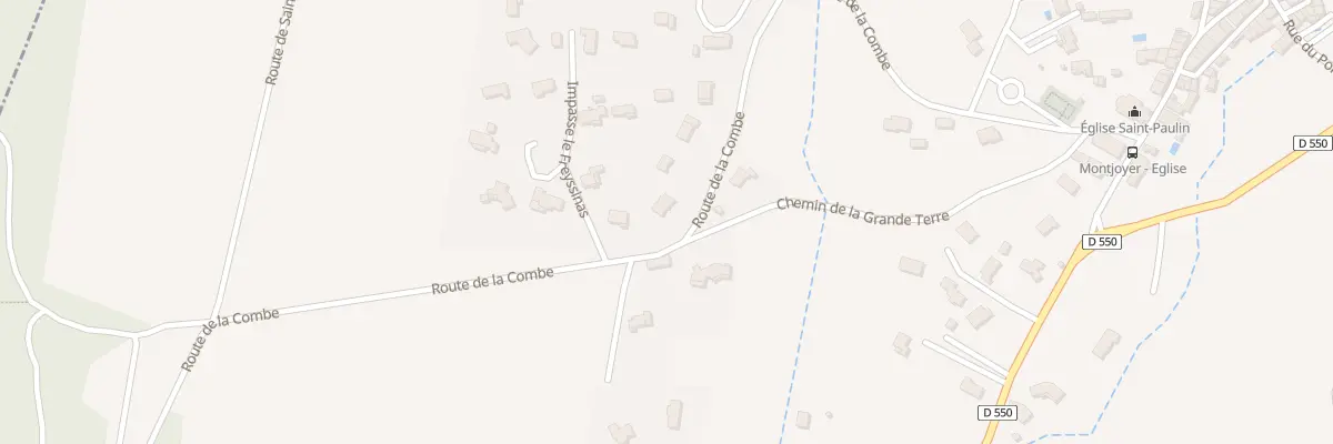 Plan du 510 Rte de la Combe à Montjoyer