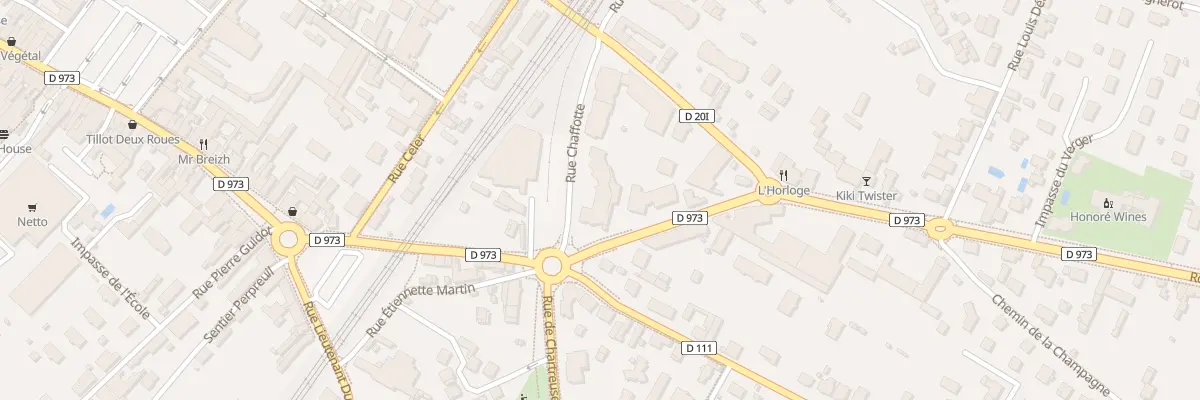Plan du 1 Rte de Seurre à Beaune