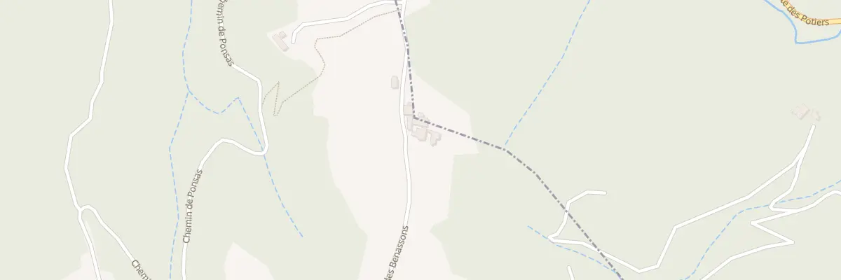 Plan du 1110 Rte des Benassons à Serves-sur-Rhône