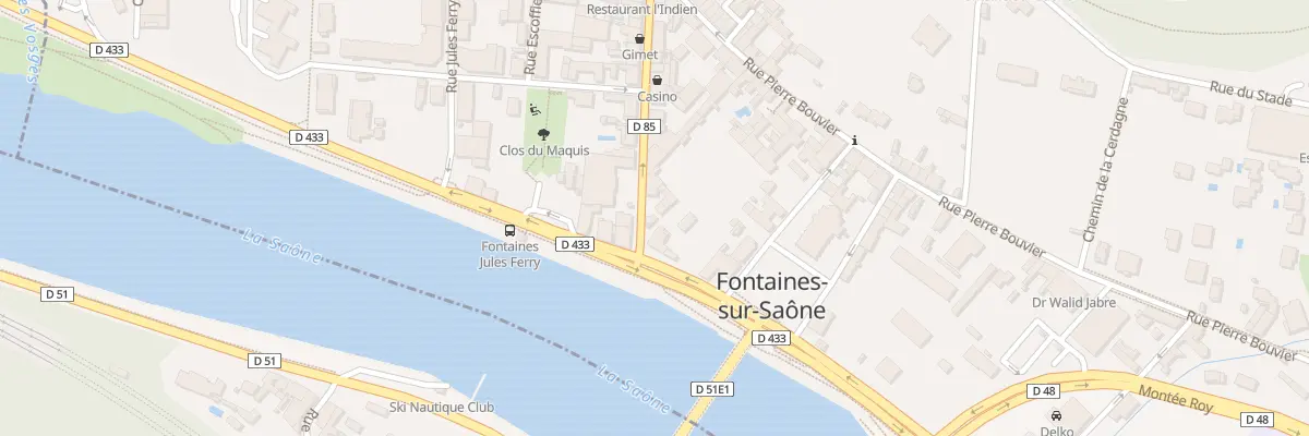 Plan du 25 Rue Pierre Carbon à Fontaines-sur-Saône