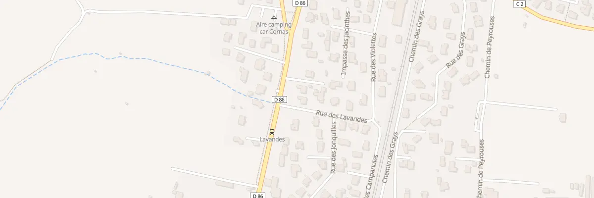 Plan du 1 Rue des Lavandes à Cornas