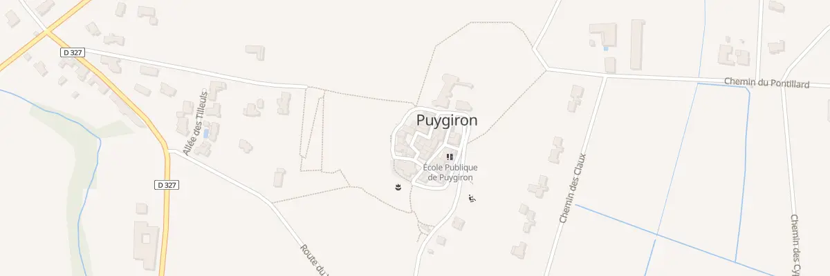 Plan de Pl de la Gloriette à Puygiron