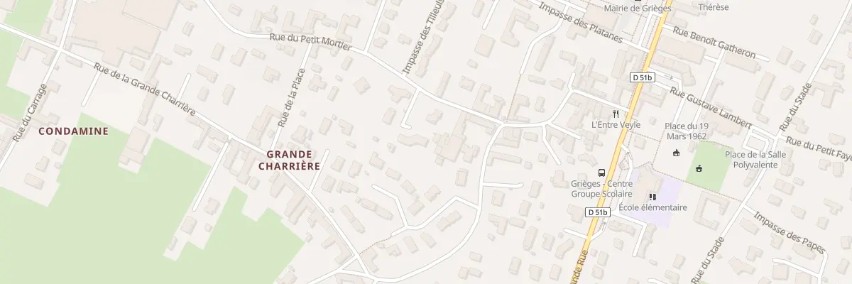Plan du 127A Rue du Petit Mortier à Grièges