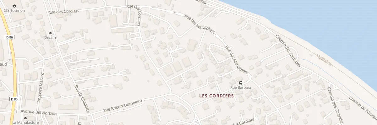 Plan du 447A Rue des Cordiers à Tournon-sur-Rhône