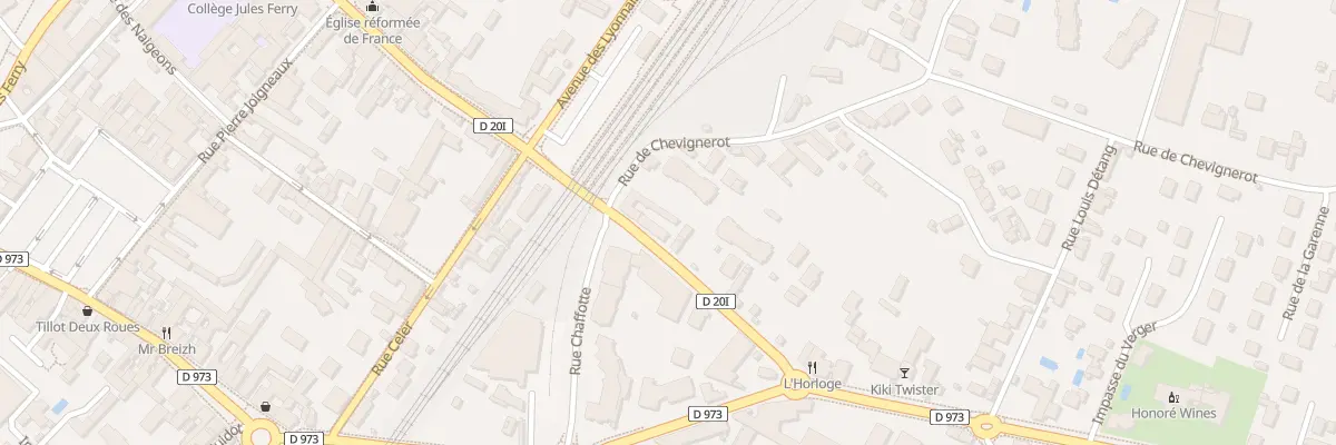 Plan du 1 Rue de Bellevue à Beaune