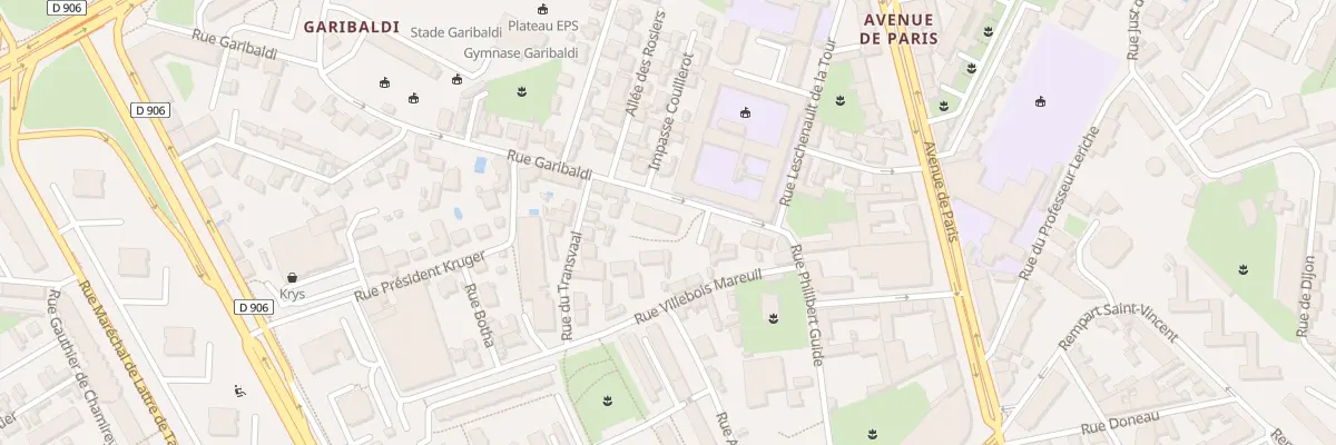 Plan du 7 Rue Garibaldi à Chalon-sur-Saône