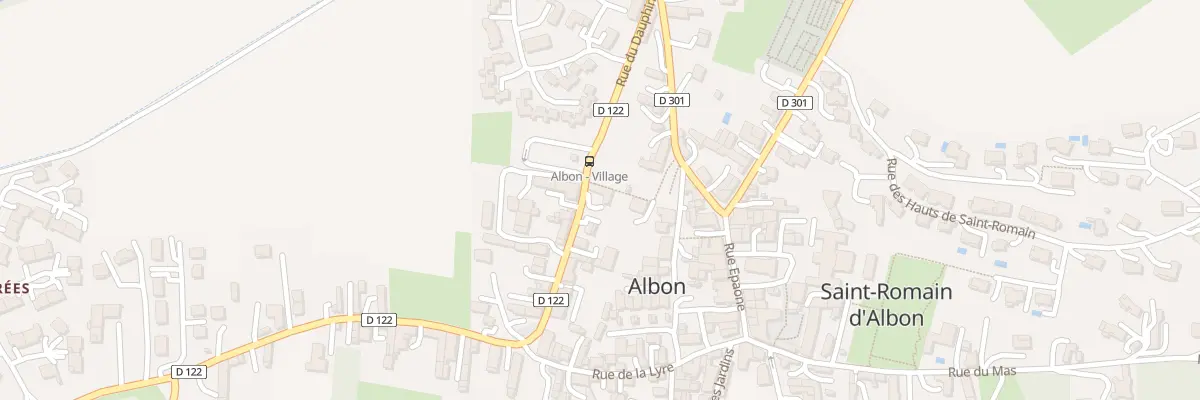 Plan du 185 Rue du Dauphiné à Albon