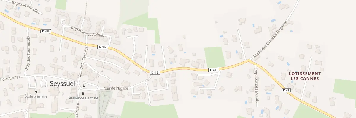 Plan du 291 Rue de l’Eglise à Seyssuel