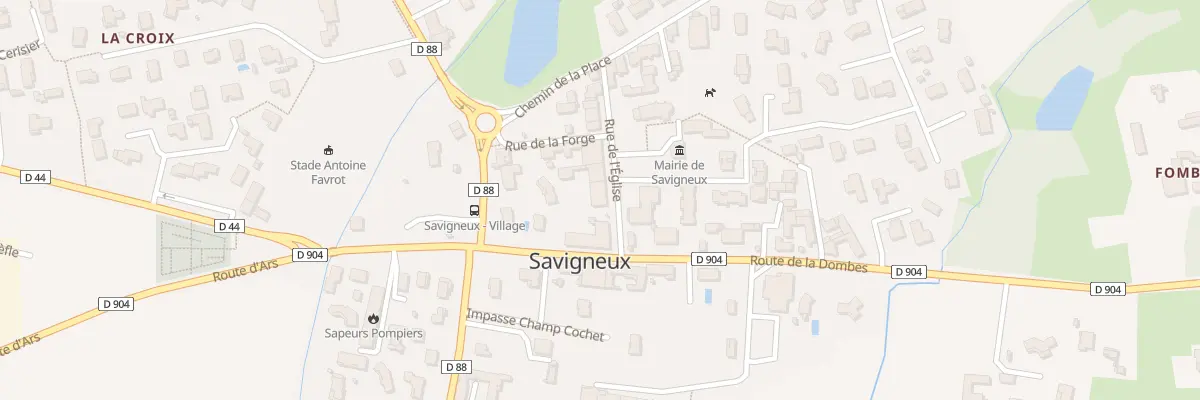 Plan du 43 Rue de l’Eglise à Savigneux