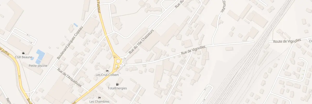 Plan du 3 Rue de Vignoles à Beaune
