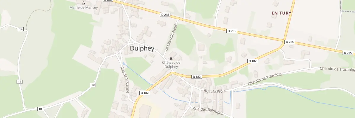 Plan du 5 Rue du Château à Mancey