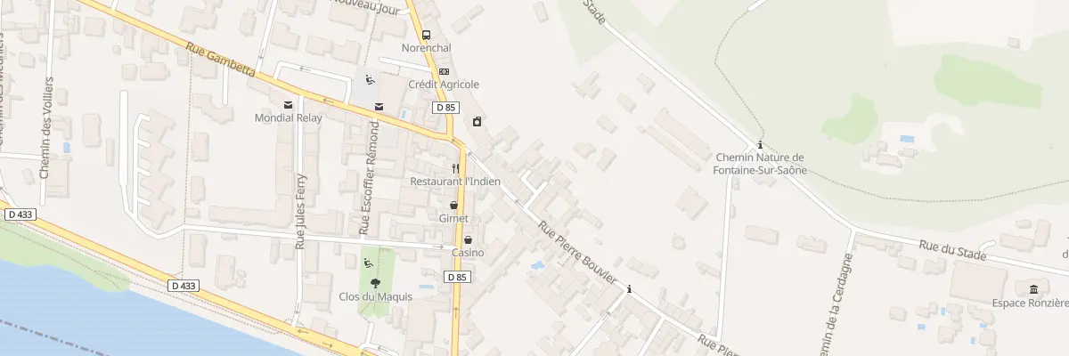 Plan du 13 Rue Pierre Bouvier à Fontaines-sur-Saône