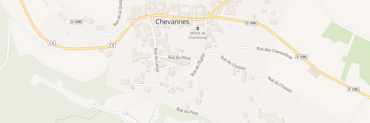 Plan du 2 Rue des Liarroux à Chevannes