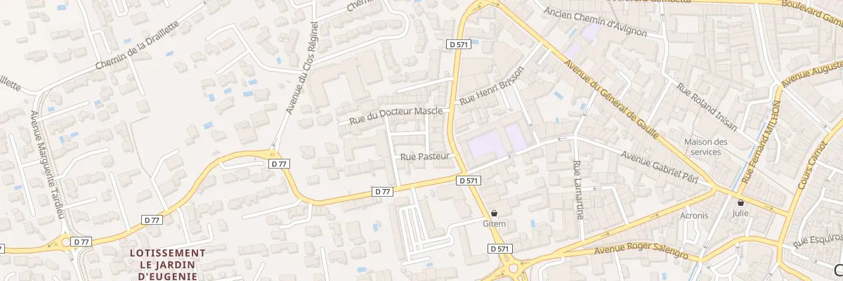 Plan du 2 Rue Pasteur à Châteaurenard