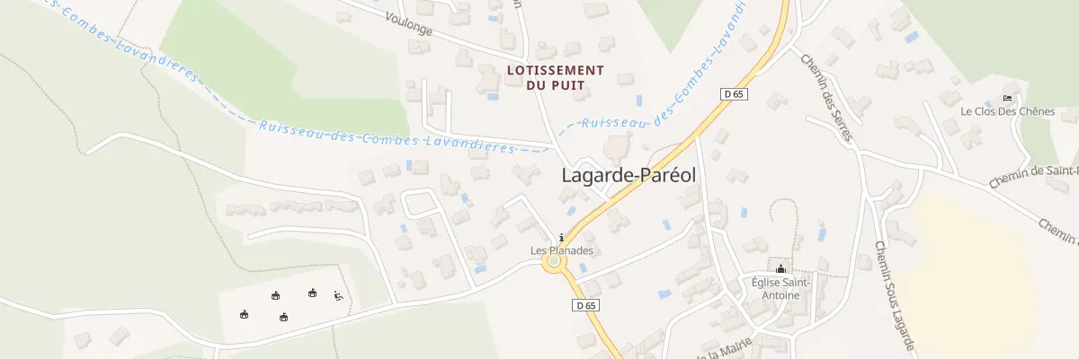 Plan du 5153 Les Planes à Lagarde-Paréol