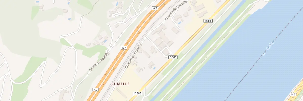 Plan du 425 Che de Cumelle à Saint-Cyr-sur-le-Rhône