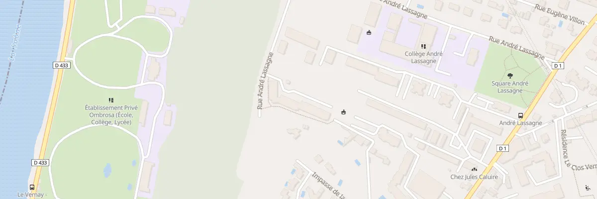 Plan du 25 Rue André Lassagne à Caluire-et-Cuire