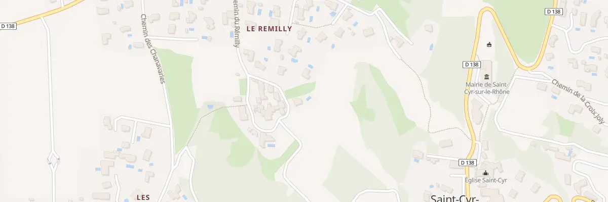 Plan du 243 Che du Remilly à Saint-Cyr-sur-le-Rhône
