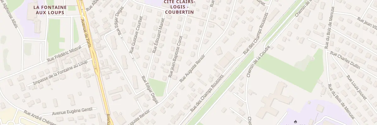 Plan du 22 Rue Auguste Renoir à Chalon-sur-Saône